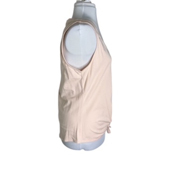 NWT WHBM Sleeveless V-Neck Button Front Tie Bottom Top Size L - Picture 4 of 8